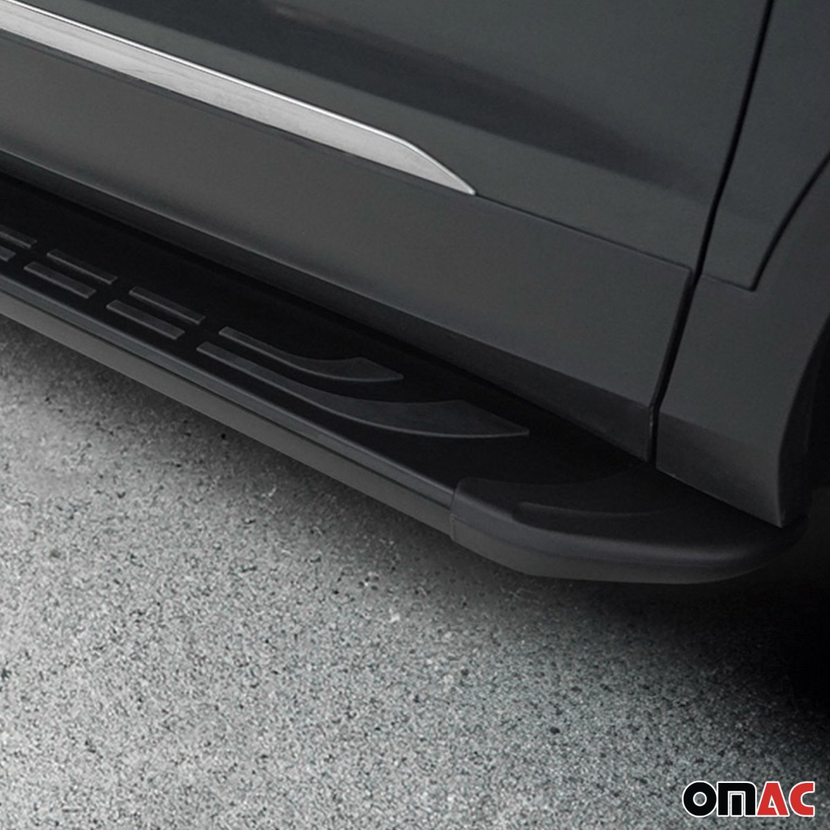 Mercedes-Benz M-Klasse Side Steps - Omac - FABA Aluminium (173) - Black - '98-'05